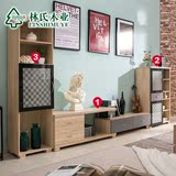 林氏木业现代简约小户型电视柜可伸缩矮柜高柜组合家具LS014ZG1*