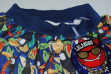 LALABOBO半身裙2015夏季新款伞裙满天热带鸟短裙套装-L81A-WTQD44