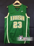 NCAA圣玛丽23号勒布朗 詹姆斯高中球衣 Miller篮球服 刺绣 绿色