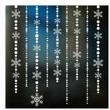 2016圣诞节雪花雪帘橱窗贴 创意装饰贴纸玻璃贴商场橱窗窗花贴H32