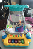 儿童玩具喷泉电子琴 美人鱼音乐鱼缸 音乐喷水琴宝宝早教乐器玩具
