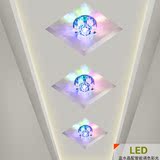 led水晶3W5W射灯筒灯天花灯吊顶客厅背景墙灯 过道灯玄关灯走廊灯