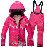 滑雪服套装女款加厚加绒单板双板滑雪衣裤防水保暖滑雪服清仓特价