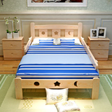 儿童床实木床小床男孩女孩婴儿床儿童护栏床拼床1.2米小床定制