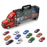 新款儿童益智模型玩具汽车合金车模仿真货柜车热卖地摊玩具