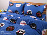 Kumamon熊本熊卡通可爱学生宿舍全棉斜纹单件床单被套枕套 可定做