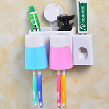 创意强力吸盘贴墙吸壁式多功能简约牙刷架防尘全自动挤牙膏卫生间