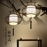 新中式鸟笼吊灯创意个性创艺铁艺鸟笼灯阳台酒店茶楼过道餐厅灯具