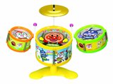 日本代购 面包超人Pinocchio 玩具 乐器音乐系列玩具 架子鼓组合