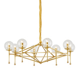 【最灯饰】4月新品现代美式全铜魔豆分子玻璃球设计师样板房吊灯