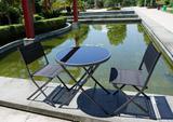 铁艺户外桌椅组合套件折叠桌折叠椅别墅花园阳台庭院三件套五件套