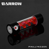 Barrow 合金版多色T病毒水冷圆柱红色螺旋悬浮水箱205MM LLYKC205