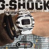 卡西欧G-SHOCK手表 DW-D5600BW-7 简约黑白 反显时尚运动手表男女