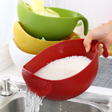 厨房用品加厚淘米盆洗米筛水果沥水篮子洗菜篮洗菜筐厨具淘米器