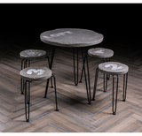 原创 个性创意时尚简约餐桌椅 凳子圆形桌咖啡厅洽谈茶几