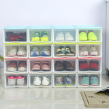 加厚鞋子收纳盒透明鞋盒男女塑料鞋收纳整理箱抽屉式组合鞋箱盒子