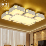led吸顶灯客厅卧室现代简约创意长方形餐厅温馨大气房间灯饰灯具