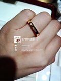 韩国代购cartier18k玫瑰金卡地亚logo签名钻戒指对戒婚戒B4086400