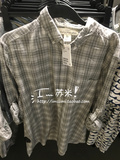 H&M HM 男装专柜正品折扣代购 7月 格纹/细条纹长袖衬衫 0398987