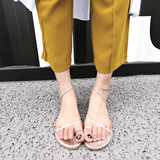 ocandy  2016夏季新款韩版平跟套趾凉鞋百搭个性平底凉拖潮女鞋