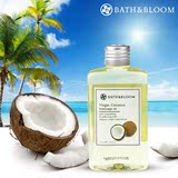 泰国Bath&Bloom椰子身体按摩油全身spa推油精油滋润舒缓修复肌肤