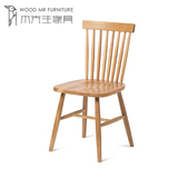 温莎椅 创意简约休闲椅实木橡木北欧风格餐椅 餐厅酒店设计师椅子