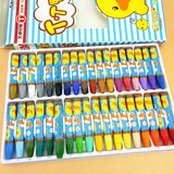 天卓油画棒 涂鸦笔36色油画棒 小黄鸭六角型油画棒幼儿园画画笔