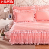 韩式蕾丝床裙床罩单件席梦思保护套床套加厚1.5m1.8m2.0m床双人