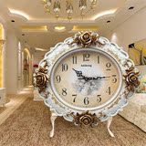 豪华卧室挂钟客厅欧式现时尚代创意挂表静音钟表墙壁钟石英钟