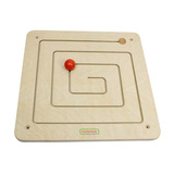 幼儿园早教益智玩具动手能力精细动作训练方形滑轨游戏板