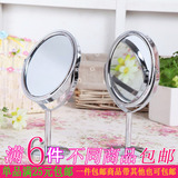 创意台式双面化妆镜随身便携梳妆镜小镜子放大结婚公主美容镜子