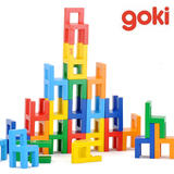 德国goki椅子积木儿童玩具木制益智宝宝幼儿早教智力凳子3-6岁4-5
