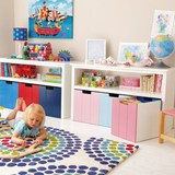 儿童书柜玩具收纳移动自由组合书架储物柜置物柜宜家简易小收纳柜