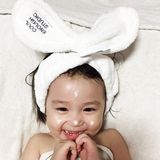 韩版时尚新款可爱兔子耳朵洗漱洗脸化妆带束发带发包头巾洗浴发箍