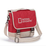 国家地理正品专业防水摄影包白红撞色斜挎手提帆布包NG8827相机包