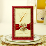 臻囍红色高端定制结婚席位卡欧式婚礼桌卡个性创意桌牌婚宴座位卡