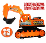 儿童惯性工程玩具车仿真惯性回力挖土机模型玩具中号挖掘机包邮