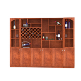 星岩现代简约整体红酒柜定制客厅装饰柜餐边柜玻璃隔断组合柜定做