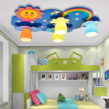 儿童房间LED吸顶灯具创意卡通可爱男孩女孩卧室吊灯星星月亮灯饰