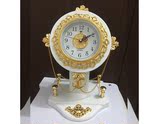 欧式创意工艺品时钟家居摆放客厅卧室的钟表装饰桌面摆件静音座钟