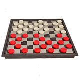 U3国际跳棋带磁性折叠式棋盘100格 儿童黑白磁力塑料棋子 3800