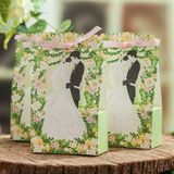 【相拥】结婚礼宴席桌伴手礼喜糖纸盒韩欧式绿色森系糖袋CB5115