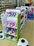 精品木质童装鞋店中岛柜展示架母婴店用品展示柜玻璃化妆品货架