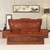 红木家具 红木床非洲酸枝木实木1.8米双人床婚床古典中式红木大床
