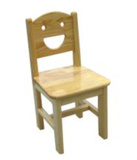 樟子松椅幼儿园儿童小椅子木制椅实木原木靠背椅教师椅成人椅