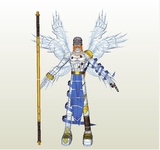 3D立体动漫纸模玩具数码宝贝纸模型天使兽 动漫纸模型天使兽纸模