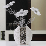 插花花瓶餐桌装饰摆件客厅电视柜陶瓷工艺品现代简约创意干花套装