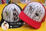 【大人款】PANCOAT韩国大黄鸭16新款条纹棒球帽HW72U