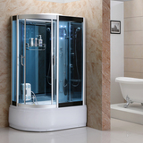 高档3C认证钢化玻璃带浴缸整体淋浴房简易房隔断蒸汽桑拿房-813