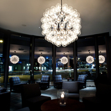 现代简约客厅餐厅酒店别墅吊灯创意蒲公英小圆球泡泡球玻璃吊灯具